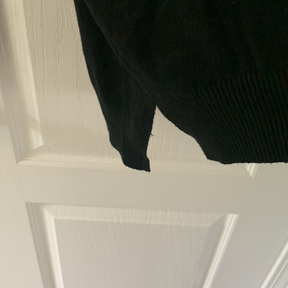 & Merci‎ Black v neck pullover Sweater Dress S NWT casual oversized Lagenlook - Picture 4 of 10